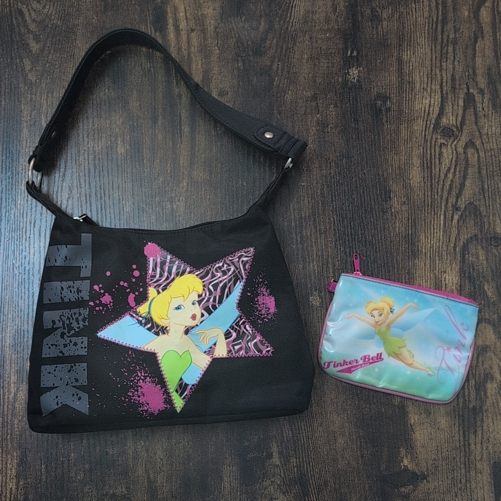 Y2K Tinker Bell Purse And Change Pouch